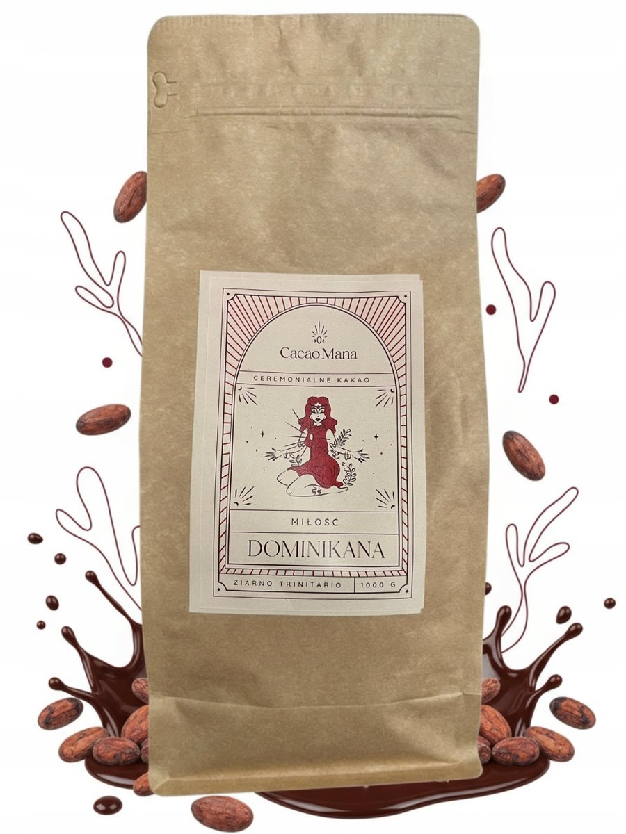 CacaoMana Kakao Dominikana Miłość 1000g Trinitario Ceremonialne Ceremonia