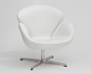 D2.Design Fotel Cup biała skóra #01 DK-25393 - Fotele - miniaturka - grafika 1