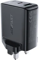 Ładowarki do telefonów - Acefast ładowarka sieciowa (wtyczka UK) USB Typ C / USB 32W, PPS, PD, QC 3.0, AFC, FCP czarny (A8 black) A8 black - miniaturka - grafika 1