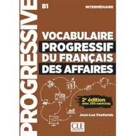 Książki do nauki języka francuskiego - Vocabulaire progressif des affaires intermediaire B1 książka + CD audio Penfornis Jean-Luc - miniaturka - grafika 1