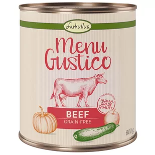 Lukullus Menu Gustico 6 x 800 g   - Wołowina z dynią, jabłkiem i oregano - Mokra karma dla psów - miniaturka - grafika 1
