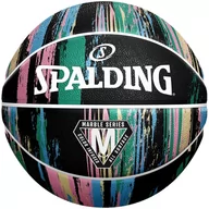 Koszykówka - Piłka do koszykówki Spalding Marble czarno-pastelowa 84405Z - rozmiar piłek - 7 - miniaturka - grafika 1