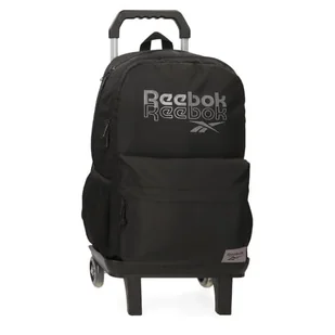Reebok Melbourne Plecak szkolny z wózkiem Czarny 31x44x15 cm Poliester by Joumma Bags, Czarny (Black), Talla única, plecak szkolny na kółkach - Plecaki szkolne i tornistry - miniaturka - grafika 1
