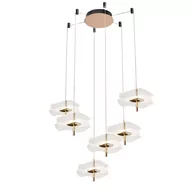 Lampy sufitowe - Żyrandol Mariposa la102/co6 złoty - miniaturka - grafika 1