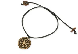 BRANSOLETKA SWAROŻYCA SŁOWIAŃSKA bawełna sznurek węzeł symbole słowiańskie (ar2773) - Bransoletki - miniaturka - grafika 1