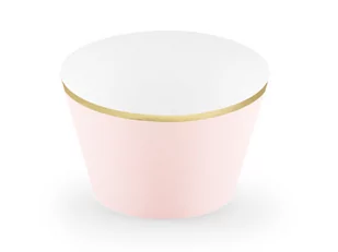 PartyDeco Papilotki na muffinki "Classic", różowy jasny, 6 szt FM15-019 - Dekoracje i nakrycia stołu na imprezę - miniaturka - grafika 1
