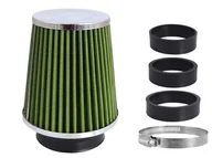 Kosmetyki samochodowe - Filtr Powietrza Stożkowy 120X130X90Mm, Limonkowy/Chrom, Adaptery: 60, 63, 70Mm - miniaturka - grafika 1