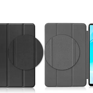 Etui z klapką obudowa Alogy Book Cover do Realme Pad Mini 8.7 Czarny + Szkło - Etui do tabletów - miniaturka - grafika 3