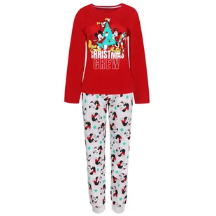 Myszka Mickey Świąteczna Piżama Unisex, Długi Rękaw, Bawełniana, Oeko-Tex - Piżamy damskie - miniaturka - grafika 1