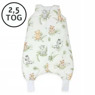 Śpiworki dla dzieci - CAŁOROCZNY ŚPIWOREK Z NOGAWKAMI 56-68 XS 2,5 TOG BAWEŁNA100% PRODUKT POLSKI - miniaturka - grafika 1