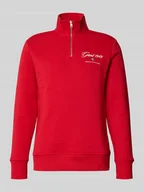 Bluzy męskie - Bluza ze stójką i zamkiem błyskawicznym - miniaturka - grafika 1