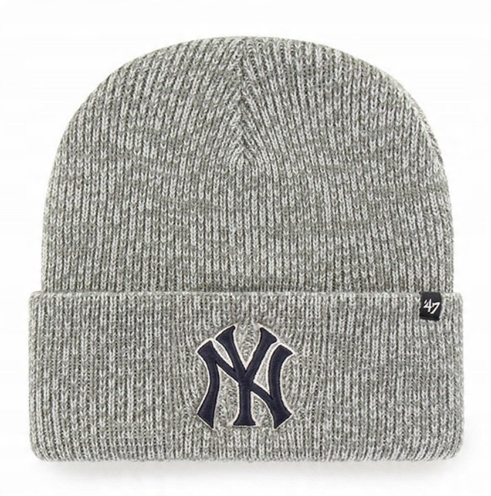 CZAPKA ZIMOWA '47 NEW YORK YANKEES NYJ SZARA PREMIUM