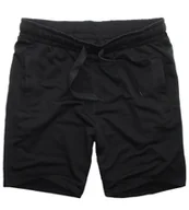 Spodenki męskie - Krótkie męskie spodenki czarne gładkie Recea - miniaturka - grafika 1