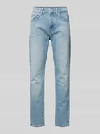 Spodnie męskie - Jeansy o kroju tapered fit z 5 kieszeniami model ‘YOKE’ - miniaturka - grafika 1