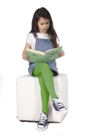 Rajstopy - Rajstopy dziecięce mikrofibra gładkie zielone 40 DEN 140-146 YOCLUB - miniaturka - grafika 1