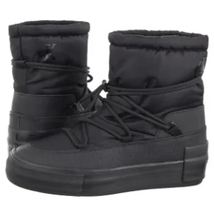 Botki Vulc Flatform Snow Boot Wn Triple Black YW0YW01591 0GJ (CK580-a) Calvin Klein - Botki damskie - miniaturka - grafika 1
