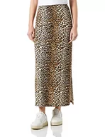 Spódnice - Vila Damska spódnica Vimooney Maxi Skirt/Ka Maxi, Beżowy/Aop: leo, S - miniaturka - grafika 1
