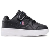 Buty dla dziewczynek - Buty dziecięce Champion S32491KK006 REBOUND LOW G PS Czarne - miniaturka - grafika 1