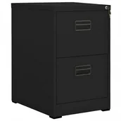 Szafki biurowe - Kontenerek czarny na klucz pod biurko E5-T26 - miniaturka - grafika 1