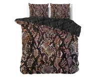 Pościel - 200x200/220 MARTINA czarny kpl pościeli satyna bawełniana - miniaturka - grafika 1