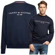 Bluzy męskie - tommy hilfiger bluza meska EST 1985 bluza granatowa meska PREMIUM Tommy hilfiger bluza est 1985 granatowa r.XXL - miniaturka - grafika 1