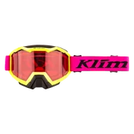 Gogle narciarskie - Gogle na Skuter Śnieżny Klim Viper OSFA Emblem Soczewka Emblem Różowy Glo - miniaturka - grafika 1