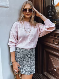 Sweter damski oversize SKYLARK różowy Dstreet MY2134 - Swetry damskie - miniaturka - grafika 1