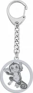 Breloki - Radziszewska Jewellery Brelok do Kluczy Małpka Srebro 925 Grawer Dedykacja Prezent - miniaturka - grafika 1