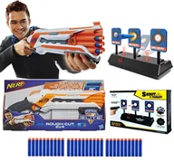 Zabawki militarne - Zestaw Pistolet Nerf Rough Cut A1691 + tarcza elektroniczna + 30 strzałek - miniaturka - grafika 1