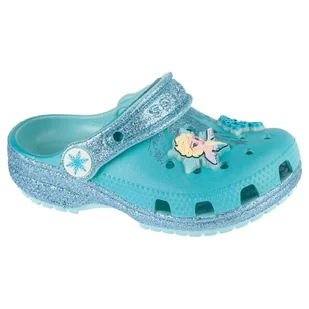 Klapki Crocs Classic Frozen Elsa Clog T Jr 210237-90H niebieskie - Buty dla dziewczynek - miniaturka - grafika 1