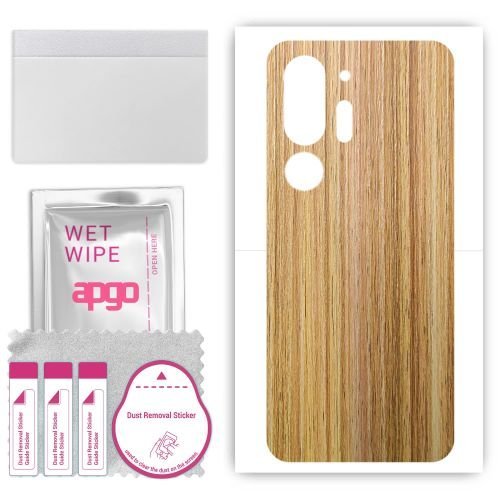 folia naklejka skórka strukturalna na TYŁ do HTC U24 Pro - Drewno Dąb Miodowy - apgo SKINS