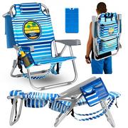 Meble turystyczne - Leżak plażowy Krzesło Turystyczne Lodówka Yoer 4w1 - miniaturka - grafika 1