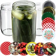 Pojemniki kuchenne - 16x Słoik Słoiki 720ml Na Miód Ogórki + Zakrętki - miniaturka - grafika 1