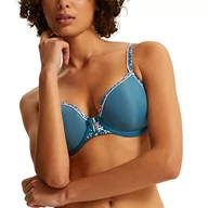 Biustonosze - Variance - Modny biustonosz z fiszbinami z mikrofibry, Olej Niebieski, 80D - miniaturka - grafika 1