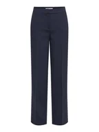 Spodnie damskie - ONLY Spodnie materiałowe Raven 15357586 Granatowy Straight Fit - miniaturka - grafika 1