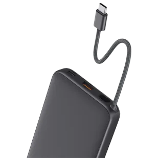 Aukey Powerbank 10000 mAh o mocy 22.5W z wbudowanym kablem USB-C PB-Y53GY Spark Sling 10000 Lite Plus - Powerbanki - miniaturka - grafika 1