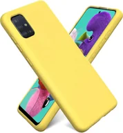 Etui i futerały do telefonów - Etui na telefon komórkowy Samsung Galaxy A51 silikonowe etui żelowe na telefon komórkowy, żółte - miniaturka - grafika 1