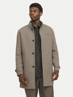 Płaszcze męskie - Jack & Jones Płaszcz wełniany Melton 12258672 Beżowy Regular Fit - miniaturka - grafika 1