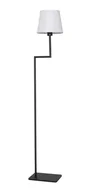 Lampy stojące - Luces Exclusivas BIRUACA LE42264 Lampa podłogowa Elegancka lampa o prostym geometrycznym kształcie Biało czarna z tkaninowym abażurem - miniaturka - grafika 1