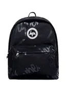 Plecaki - hype Unisex czarny plecak z herbem AOP, Czarny, Jeden rozmiar, Casual - miniaturka - grafika 1