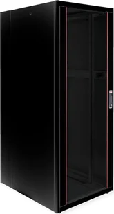 Szafa Roline Netzwerkschrank Basic 48,26cm 19Zoll 42 HE 800x1000 BxT Glastor schwarz - Szafy rack - miniaturka - grafika 1