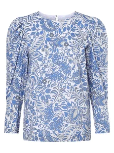 JOOP! - Bluzka damska, niebieski|biały - Koszule damskie - miniaturka - grafika 1