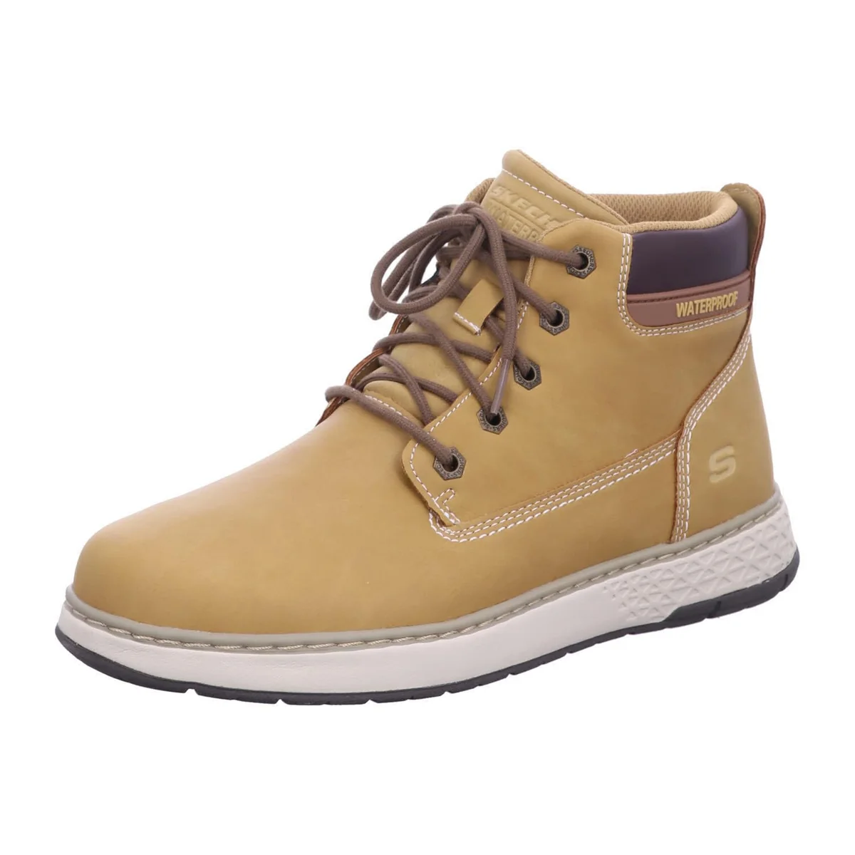 Skechers 205235 Kozaki męskie, bez podszewki, żółte, żółty, 43 EU