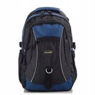 Plecaki - Plecak do Pracy Męski Granatowy Duży A4 Miejski Wodoodporny Bag Street - miniaturka - grafika 1