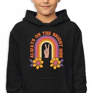 Bluzy dla dziewczynek - Bluza Dziecięca Z Kapturem 128 Cm Always On The Bright Side Gravity Falls - miniaturka - grafika 1