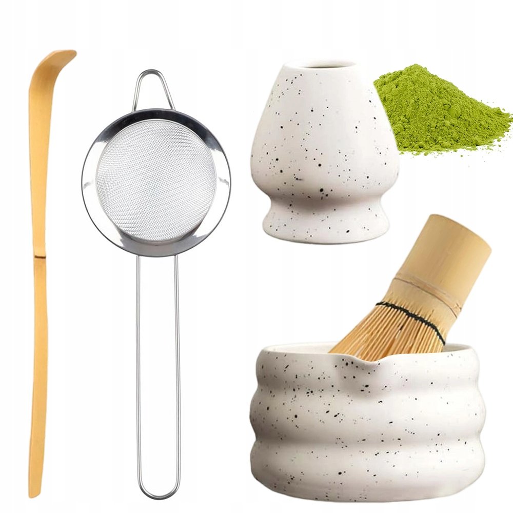 Zestaw Prezentowy Do Herbaty Matcha Tradycyjne Parzenie Matchy 5 Sztuk