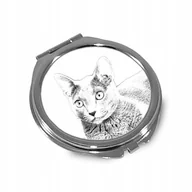 Lusterka do makijażu - Kot Russian Blue Lusterko kieszonkowe składane - miniaturka - grafika 1
