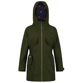 Kurtki i płaszcze dla dziewczynek - Regatta Unisex dzieci Tarana wodoodporna oddychająca w pełni wyściełana parka z odblaskowymi wykończeniami kurtki wodoodporna powłoka Cyprys zielony M - miniaturka - grafika 1