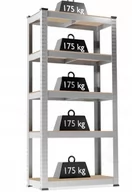 Szafy i regały magazynowe - Regał magazynowy metalowy GardenLine 180 x 90 x 30 cm max 175 kg na półkę - miniaturka - grafika 1