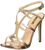 Czółenka - Guess Damskie Adalee3 Sue03 czółenka z klamrą T, Glitter Nero, różowy - różowy - 38 EU - miniaturka - grafika 1